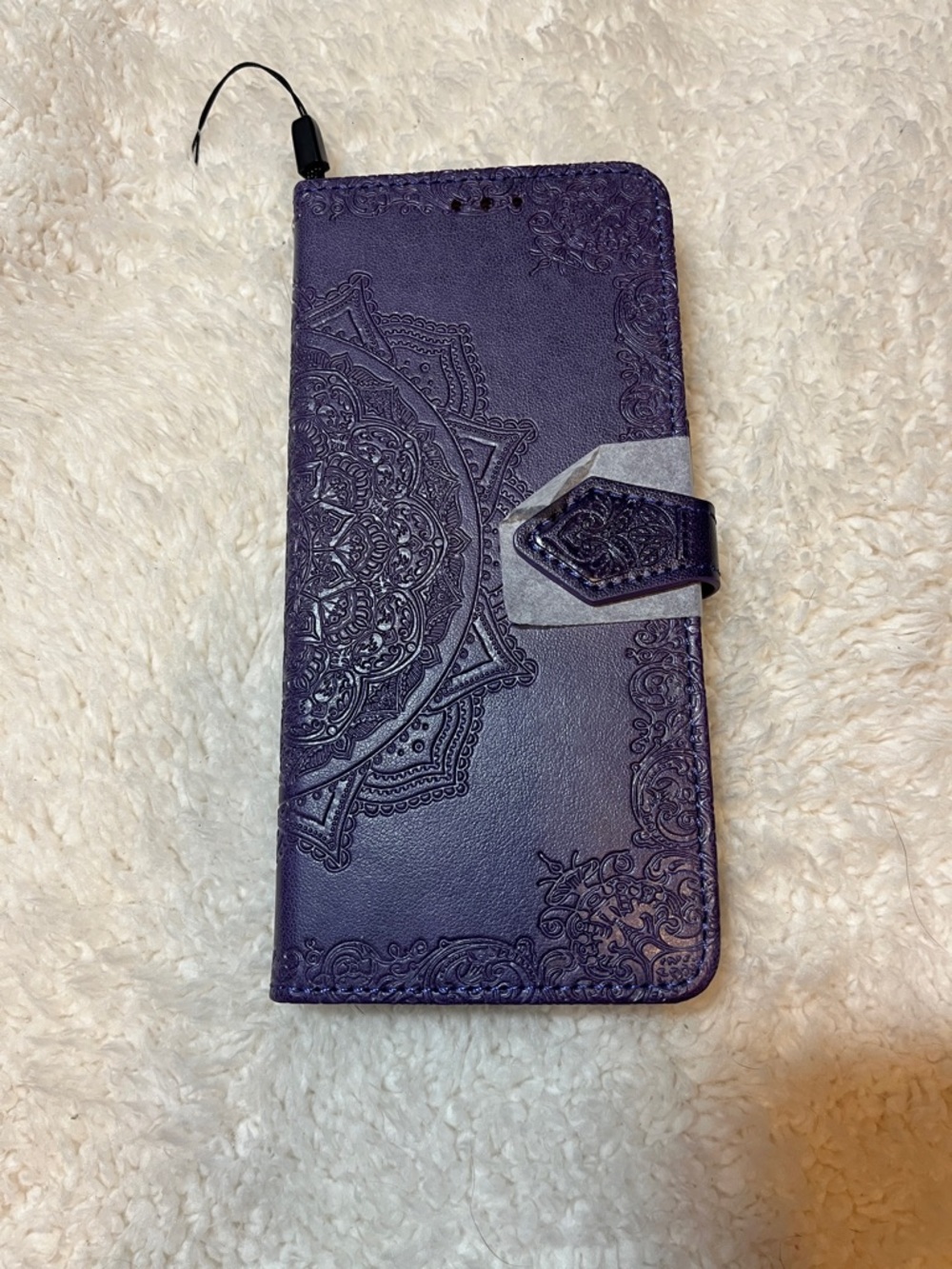 Purple Floral Mandala Wallet Phone Case